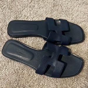 Navy Sandals